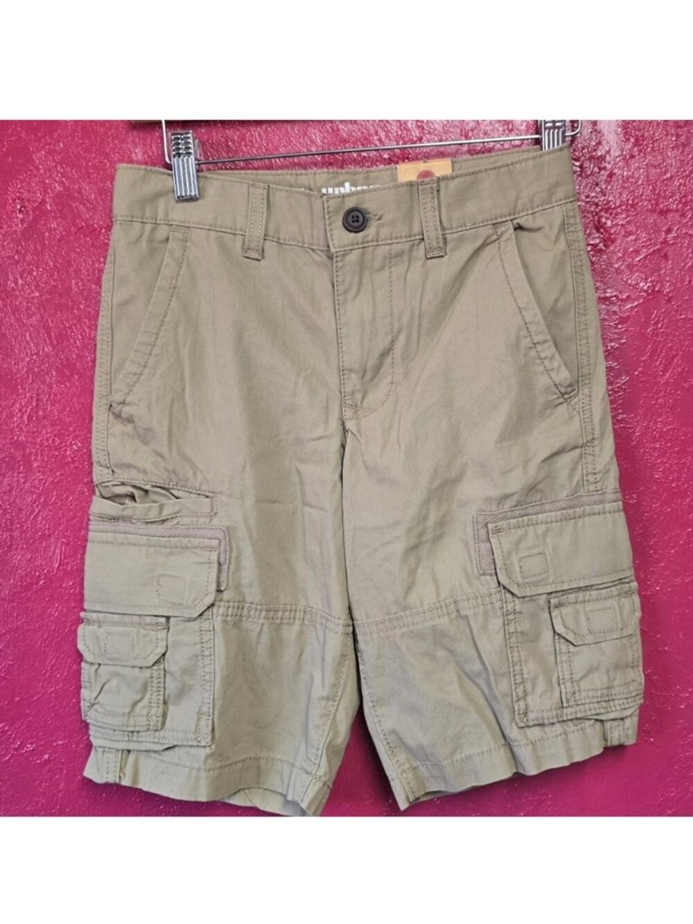 Boy's Shorts Canvas Cargo Adjustable Urban Pipeline size 12 NEW